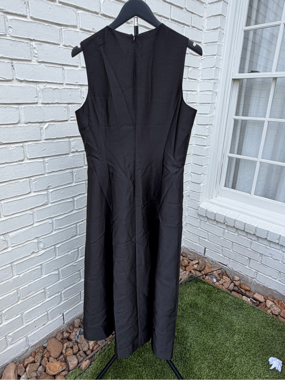 Tuckernuck Black Dupioni Helene Midi Dress NWT Size 10 Pocket Dress - Picture 15 of 15
